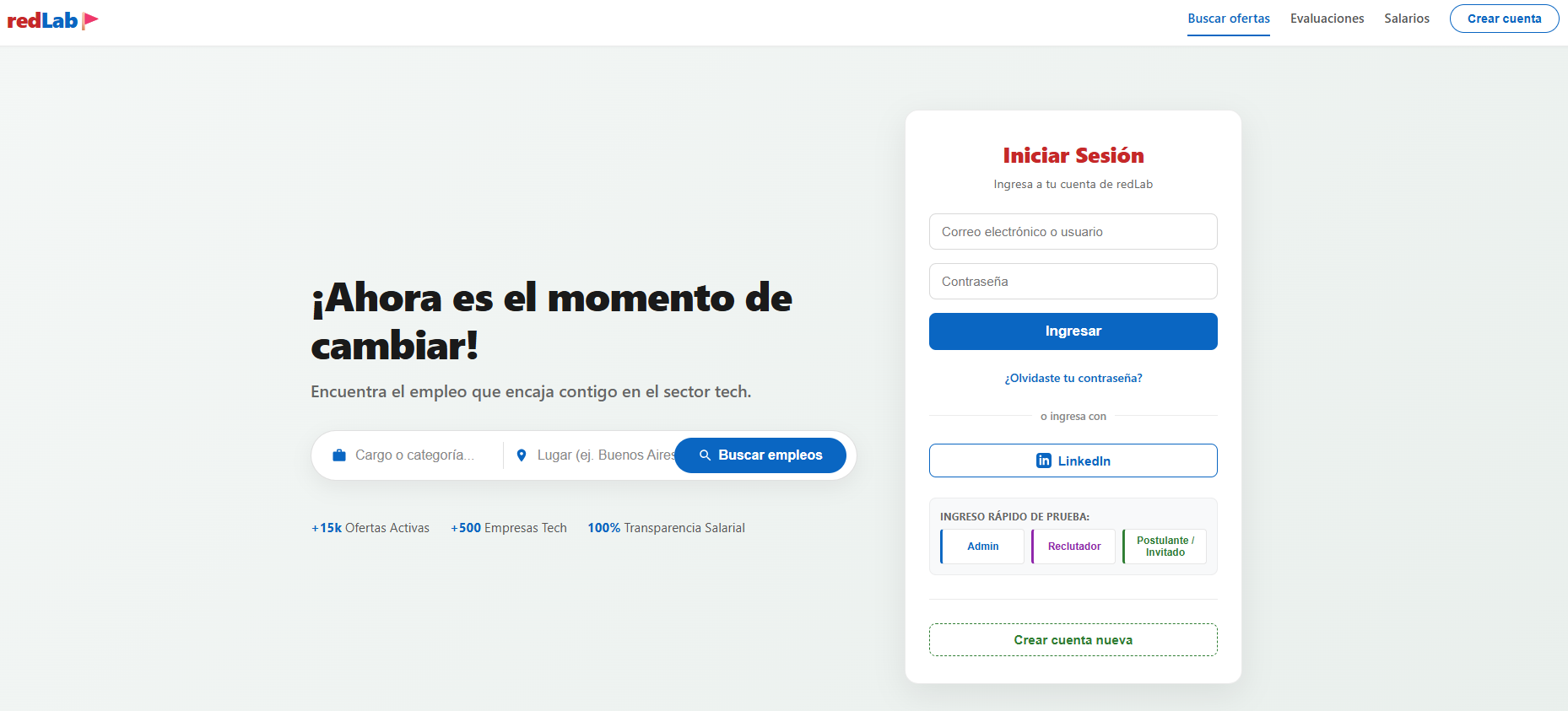 redLab - Portal Laboral Tech